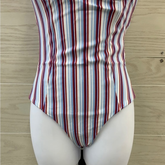 Onia NWT Belle Striped One-Piece Swimsuit Size XS - Picture 14 of 16